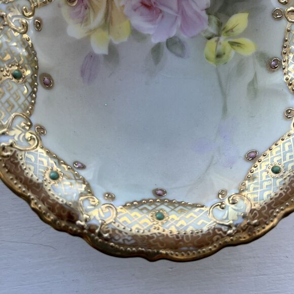 Set Of 2 Antique HAND PAINTED Nippon Berry  Dishes 5” - Picture 5 of 7